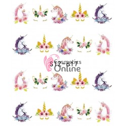 Stickere cu Apa pentru unghii cod STZ 617 Unicorn